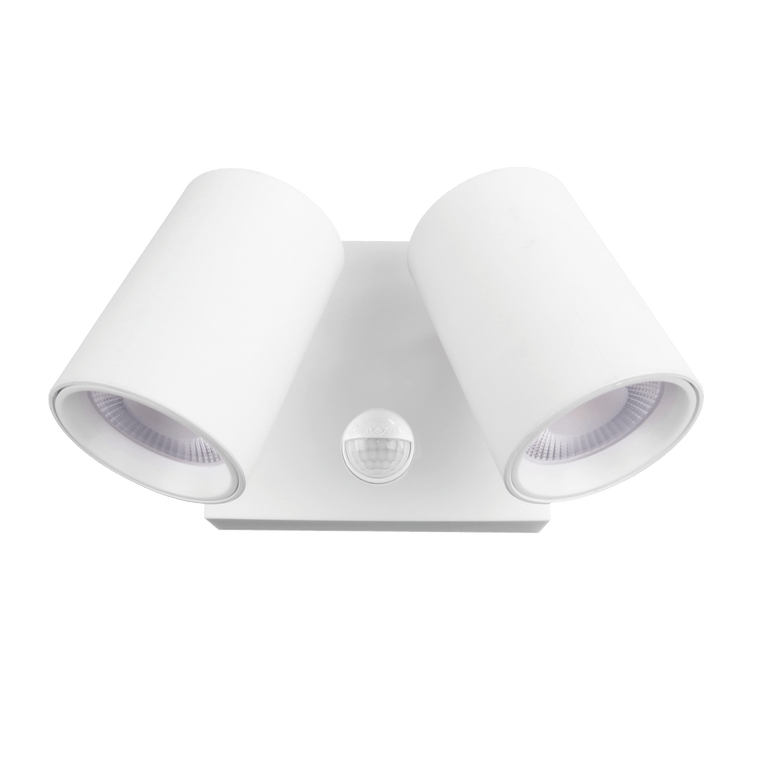 PHL4282SQ Lux Square Base IP65 Double Spotlight With Sensor