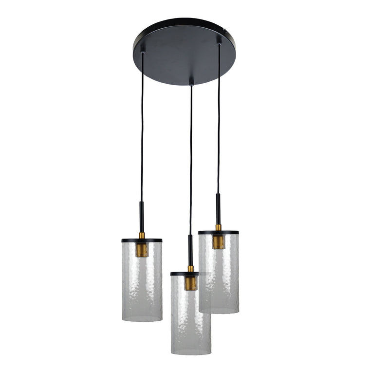 Oriel Lighting 3 Light Multi Drop Pendant