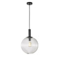 Oriel Lighting Legarno 30cm Single Clear Glass Pendant