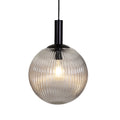 Oriel Lighting Legarno 30cm Single Clear Glass Pendant