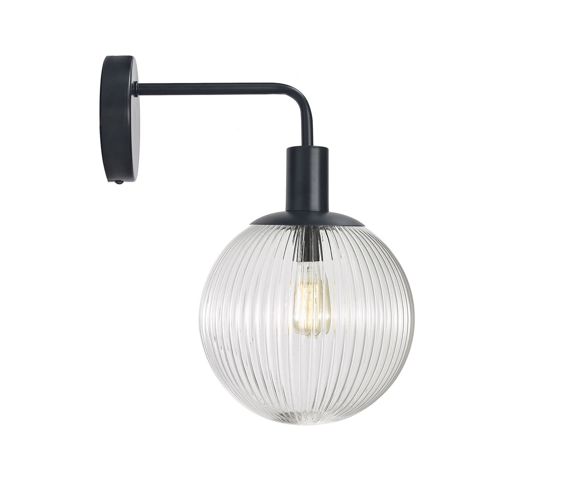 Oriel Lighting Legarno Clear Glass Wall Sconce