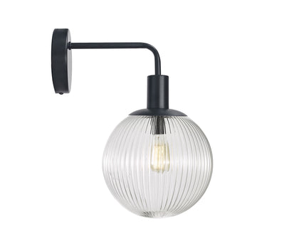Oriel Lighting Legarno Clear Glass Wall Sconce