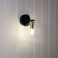 Oriel Lighting Reno Clear Glass Wall Light