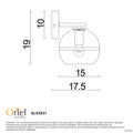 Oriel Lighting Reno Clear Glass Wall Light
