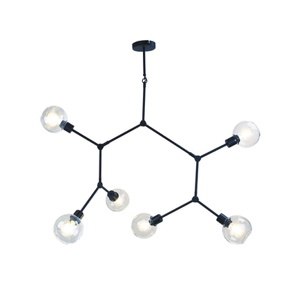 Oriel Lighting Padau 170cm Contemporary Clear Glass Pendant