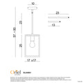 Oriel Lighting Eaton 18cm Single Pendant
