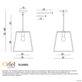 Oriel Lighting Eaton 30cm Single Pendant