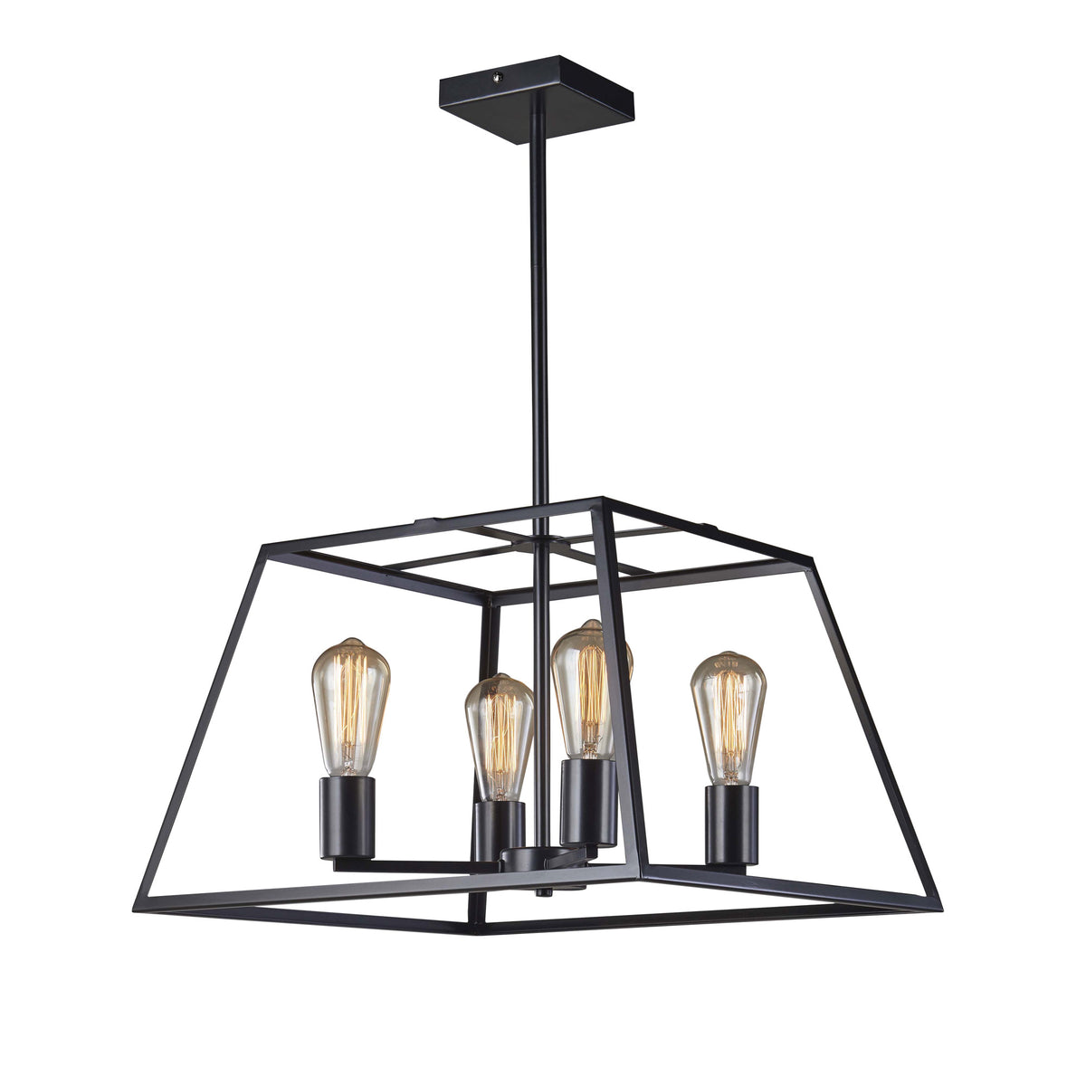 Oriel Lighting Southport 4 Light Urban Retro Pendant