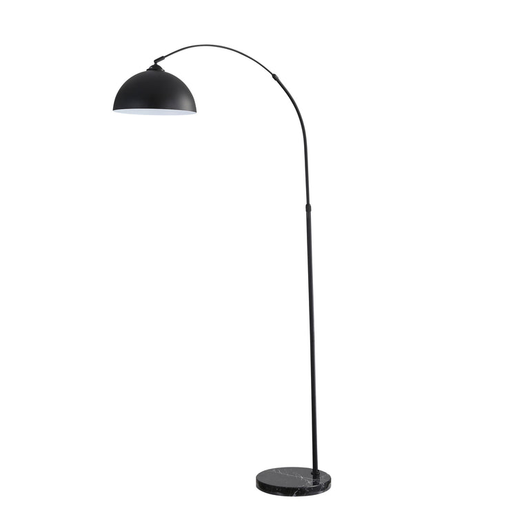 Oriel Lighting Marmo Arc Floor Lamp with Marble Base