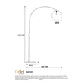 Oriel Lighting Over Arc Floor Lamp