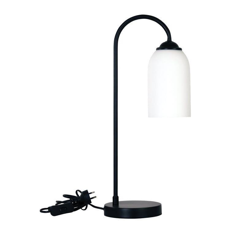 Oriel Lighting Arlington Opal Matt Glass Table Lamp