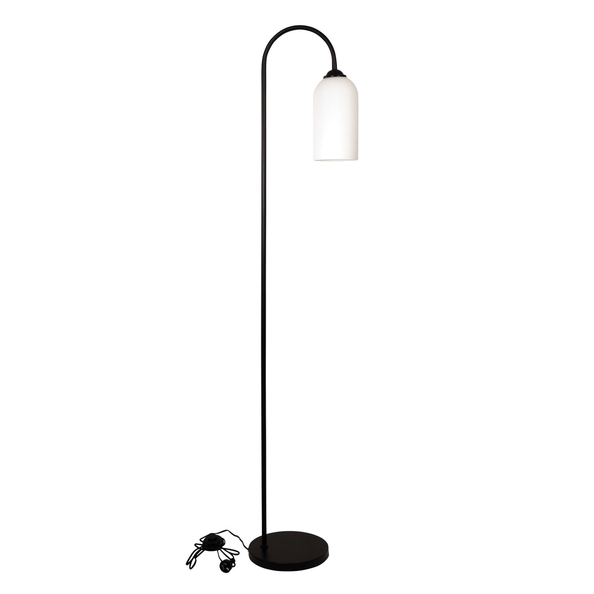 Oriel Lighting Arlington Opal Matt Glass Floor Lamp