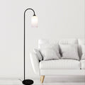 Oriel Lighting Arlington Opal Matt Glass Floor Lamp