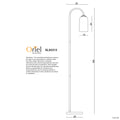 Oriel Lighting Arlington Opal Matt Glass Floor Lamp