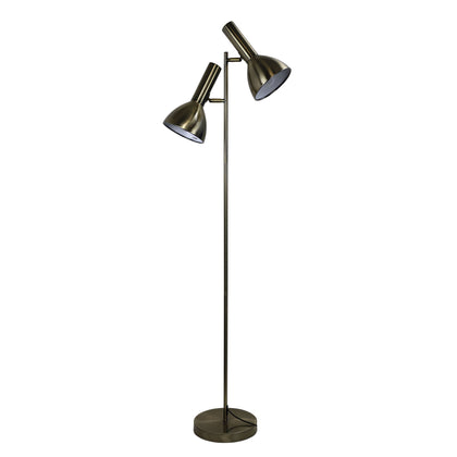 Oriel Lighting Vespa Mid-Century Twin Floor Lamp