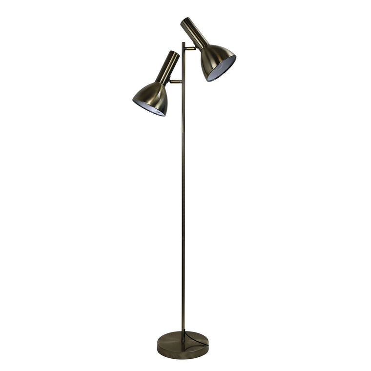 Oriel Lighting Vespa Mid-Century Twin Floor Lamp