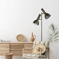 Oriel Lighting Vespa Mid-Century Twin Floor Lamp