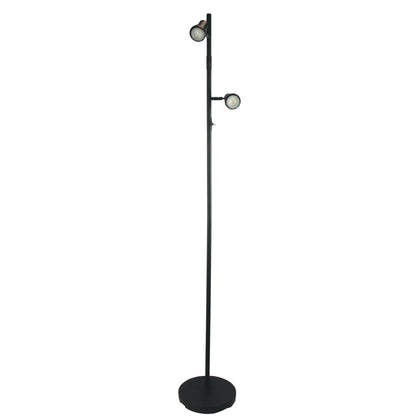 Oriel Lighting Daxam Twin Adjustable LED Floor Lamp