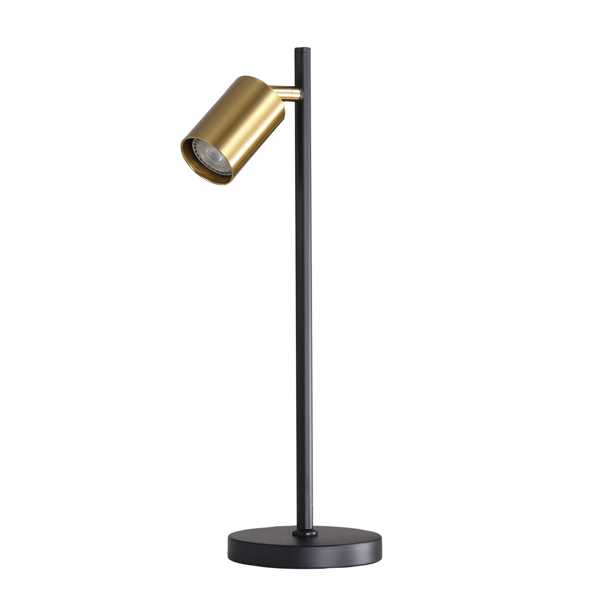 Oriel Lighting Ponte Desk Lamp Black and Satin Brass