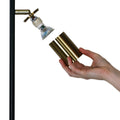 Oriel Lighting Ponte Desk Lamp Black and Satin Brass