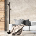 Oriel Lighting Ponte Adjustable Twin Floor Lamp Black