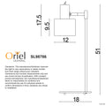 Oriel Lighting Ari Mid-Century Desk Lamp