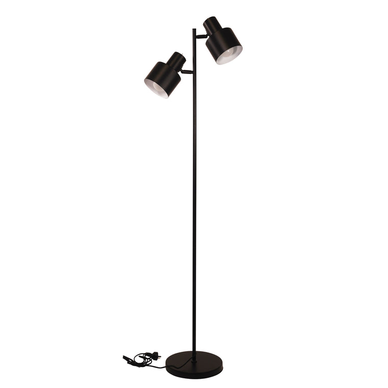 Oriel Lighting Ari Mid-Century Twin Floor Lamp