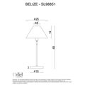Oriel Lighting Belize Rattan Table Lamp