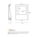 Oriel Lighting Peko 6W Tri-Colour Recessed Wall Light