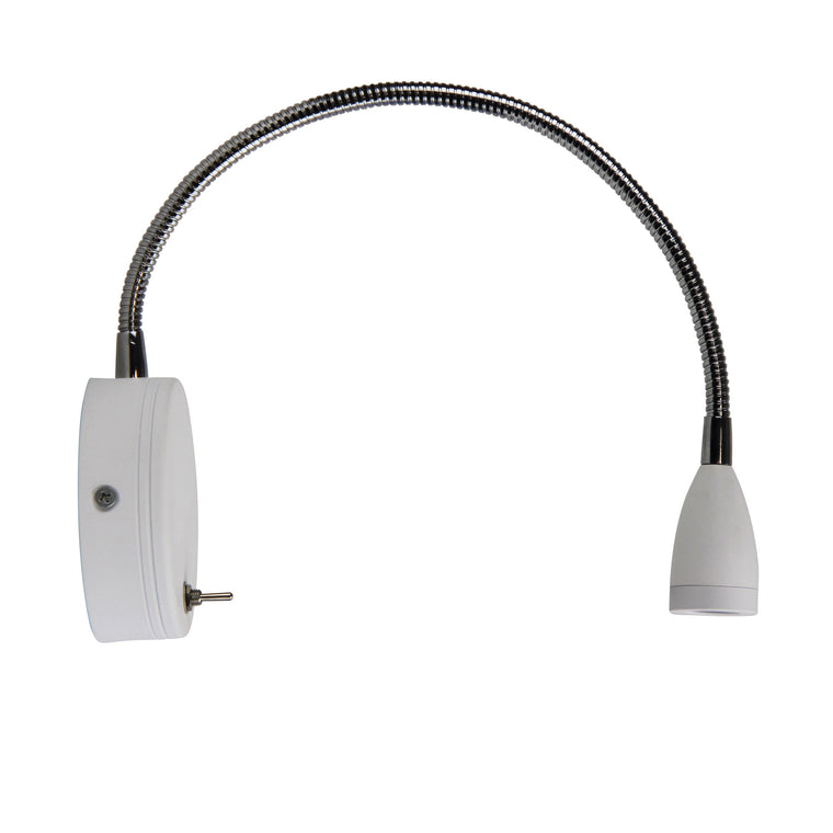 Oriel Lighting Flexi 3W LED Switched Flexible Wall Light