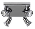 PHL3127S/4 ROVER GU10 Square 4 Light Spot Light