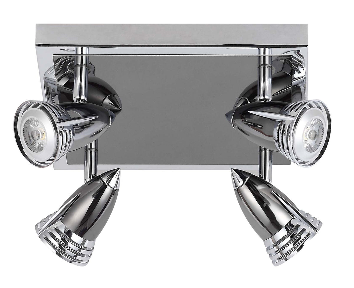 PHL3127S/4 ROVER GU10 Square 4 Light Spot Light