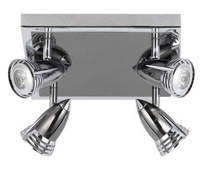PHL3127S/4 ROVER GU10 Square 4 Light Spot Light