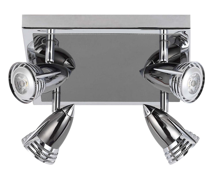 PHL3127S/4 ROVER GU10 Square 4 Light Spot Light